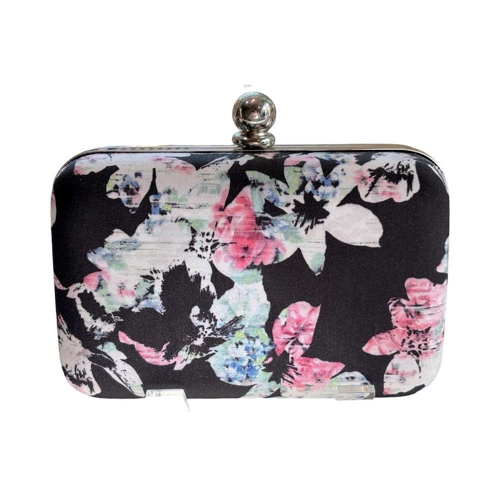 White‎ House Black Market Floral Clutch or Shoulder Bag